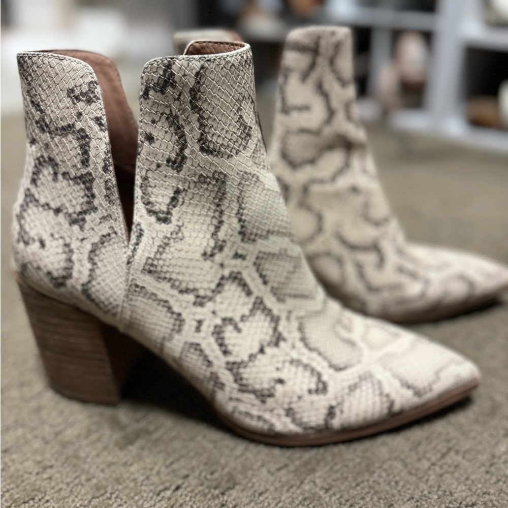 Steve Madden Snakeskin Booties